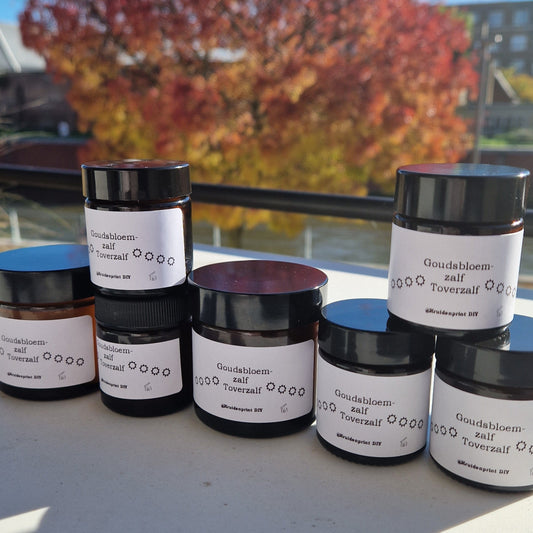 REFILL & RECHARGE: DIY PAKKET goudsbloemzalf/toverzalf - Kruidenprint